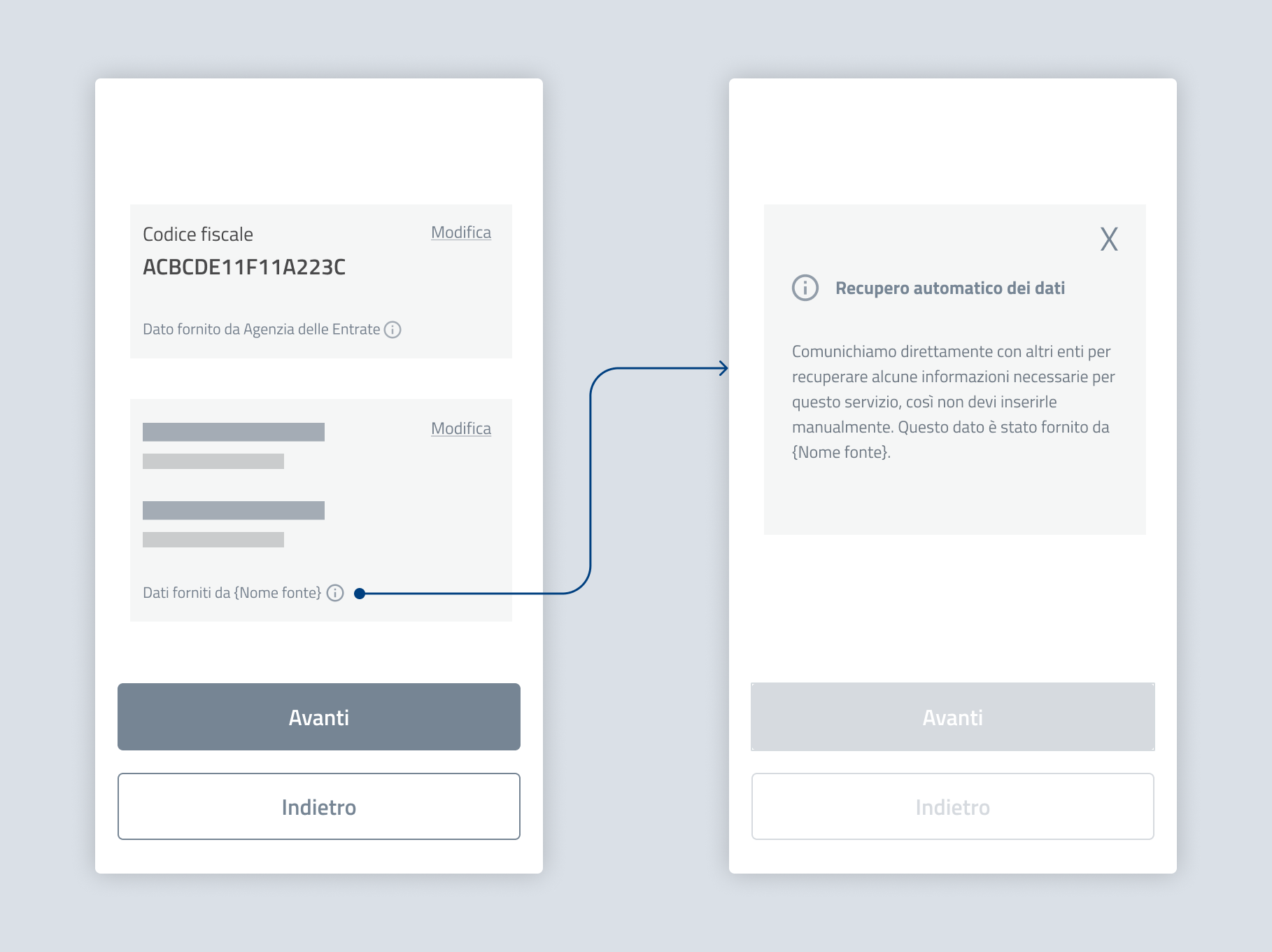 Esempio di form con dati precompilati